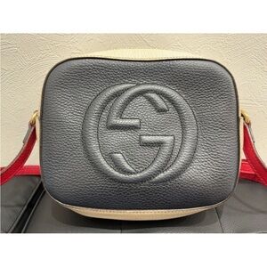 Gucci Cream and Red Crossbody Bag